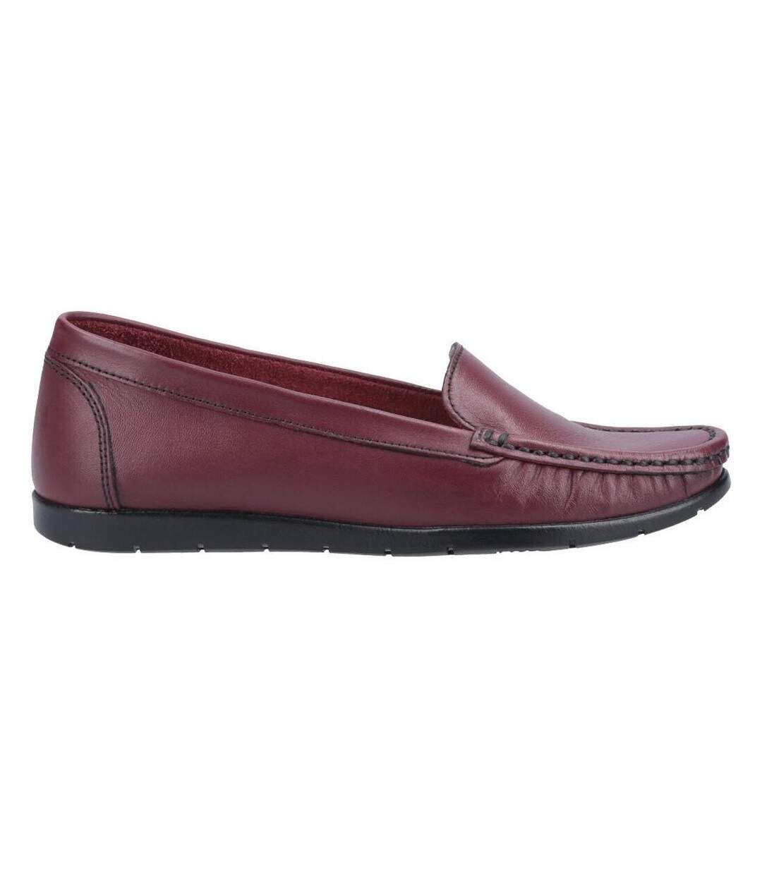 Mocassins tiggy femme bordeaux Fleet & Foster