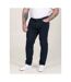 D555 Chino Extensible Et Effilé Motif/style Uni Kelvin Homme Bleu Marine Duke-4