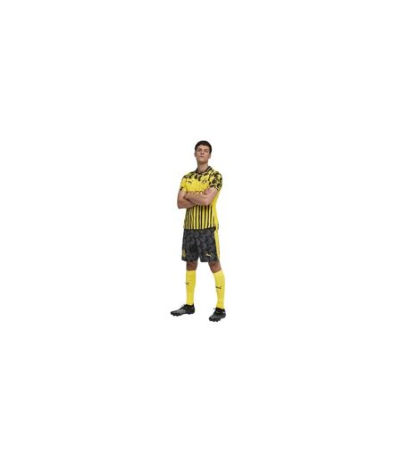 Short De Foot Motif/style Puma 2025/26 Adulte Noir Jaune Borussia Dortmund