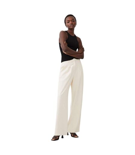 Pantalon De Costume Motif/style Plissé Harry Femme Crème French Connection