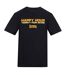 T-shirt Motif/style Imprimé Happy Hour Homme Noir Plain Lazy-1