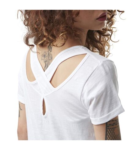 T-shirt femme jersey flamme croisé dans le dos avec print Savage Vondutch