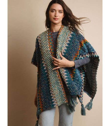 Poncho ouvert Azteca Admas