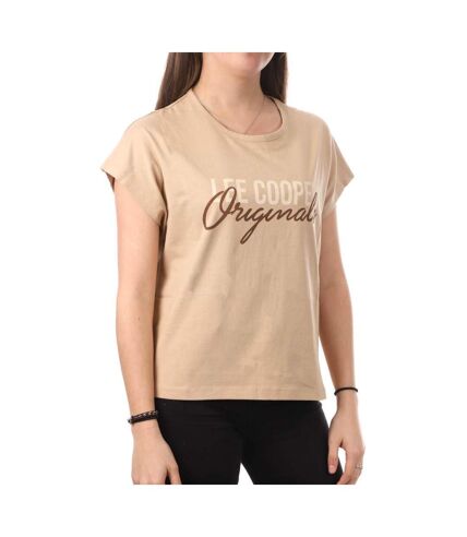 T-shirt Beige Femme Lee Cooper Oumi - XS