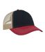 Casquette Trucker Rapper Bleu Marine Bordeaux Kaki Atlantis Headwear-1