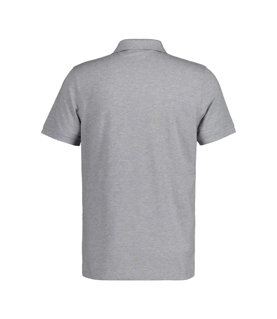 Polo Manches Courtes Motif/style Bouclier Homme Gris Gant-3