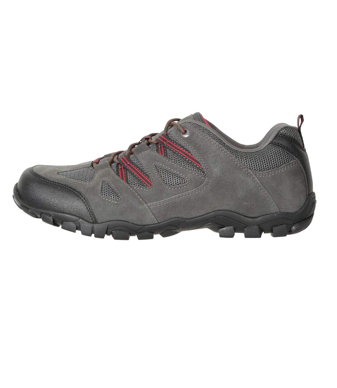 Mens outdoor iii suede walking shoes dark grey Mountain Warehouse-3