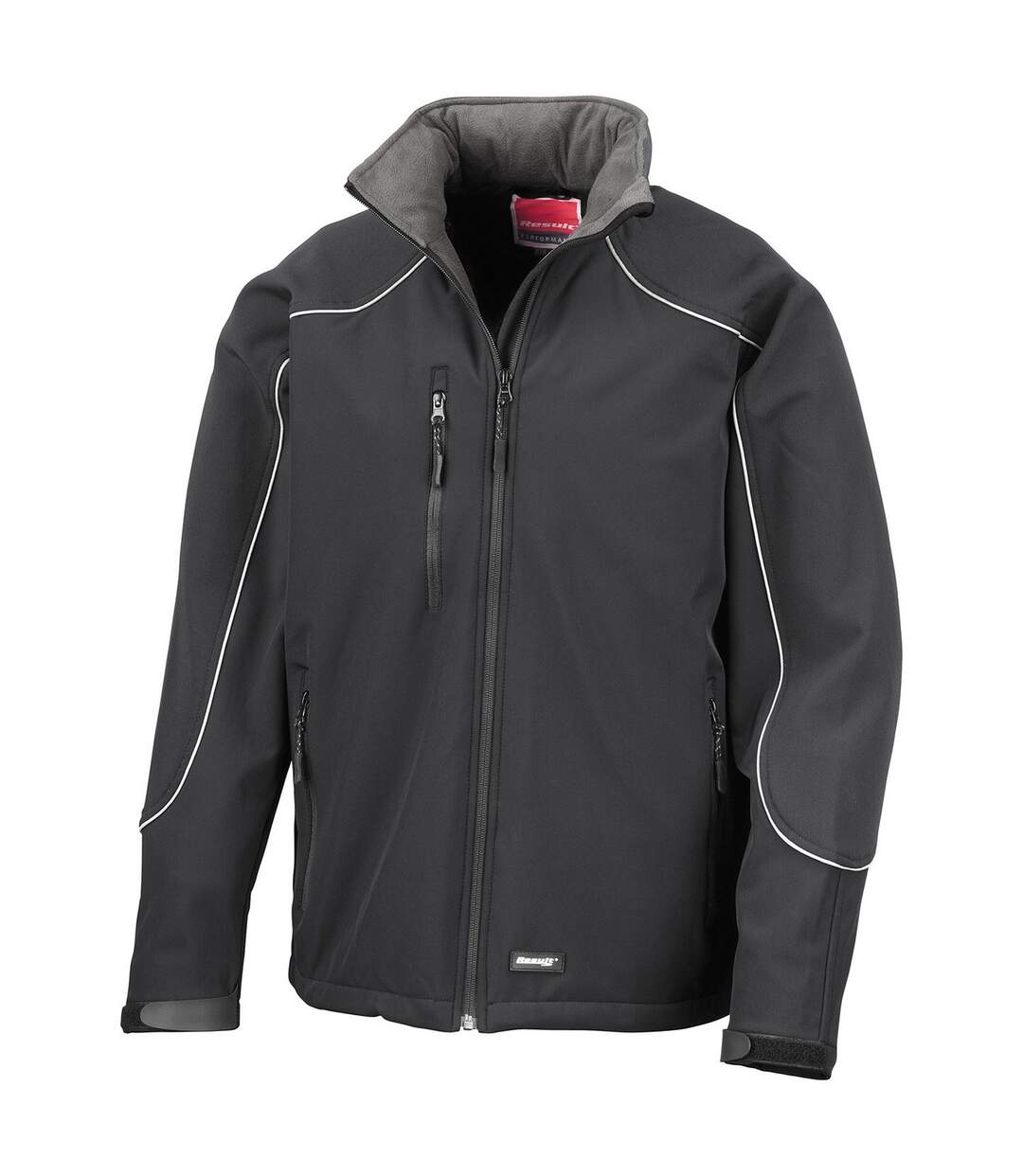 Veste softshell ice fell adulte noir WORK-GUARD by Result-1