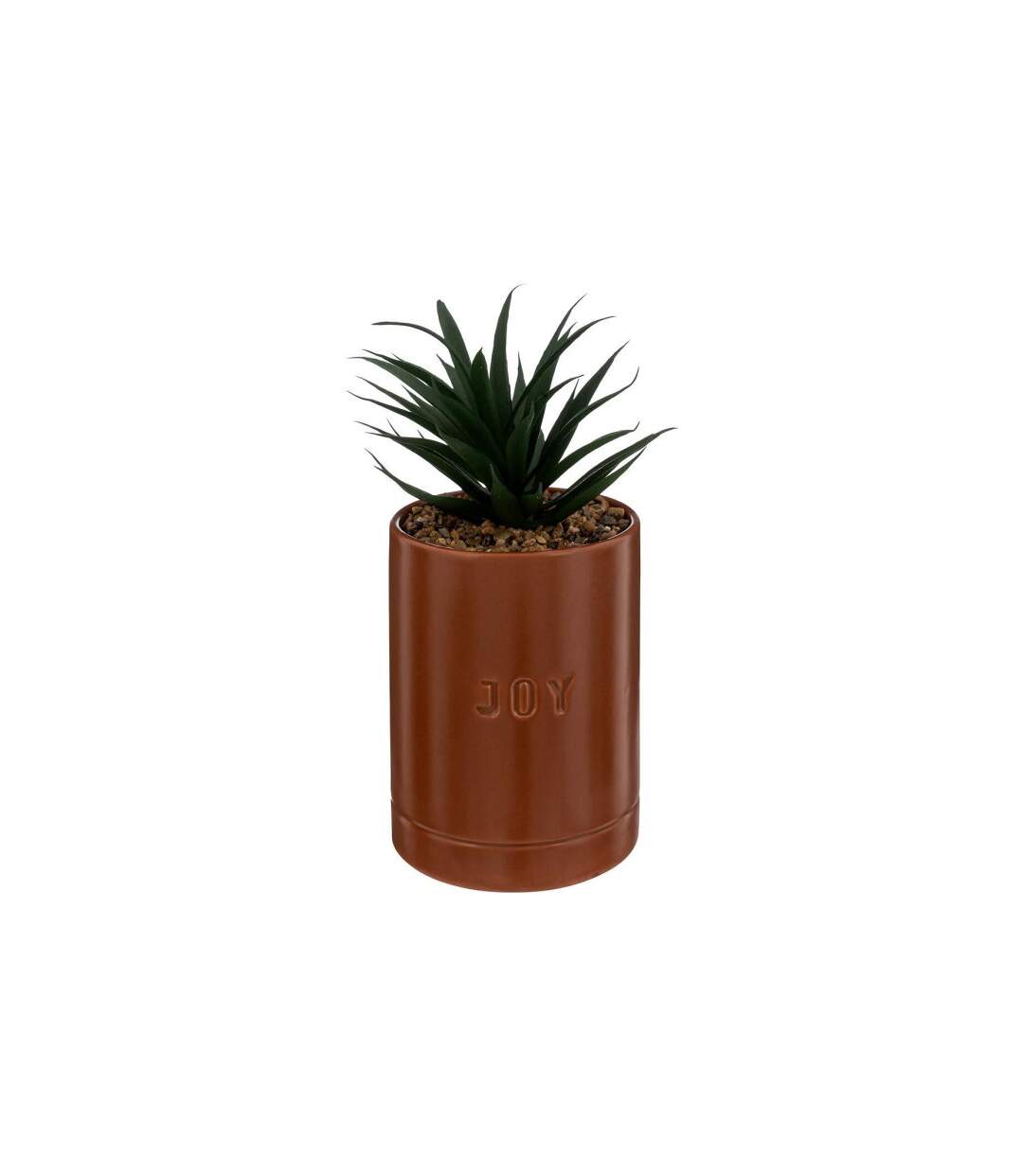 Plante Artificielle en Pot Joy 20cm Marron-1