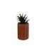 Plante Artificielle en Pot Joy 20cm Marron-1