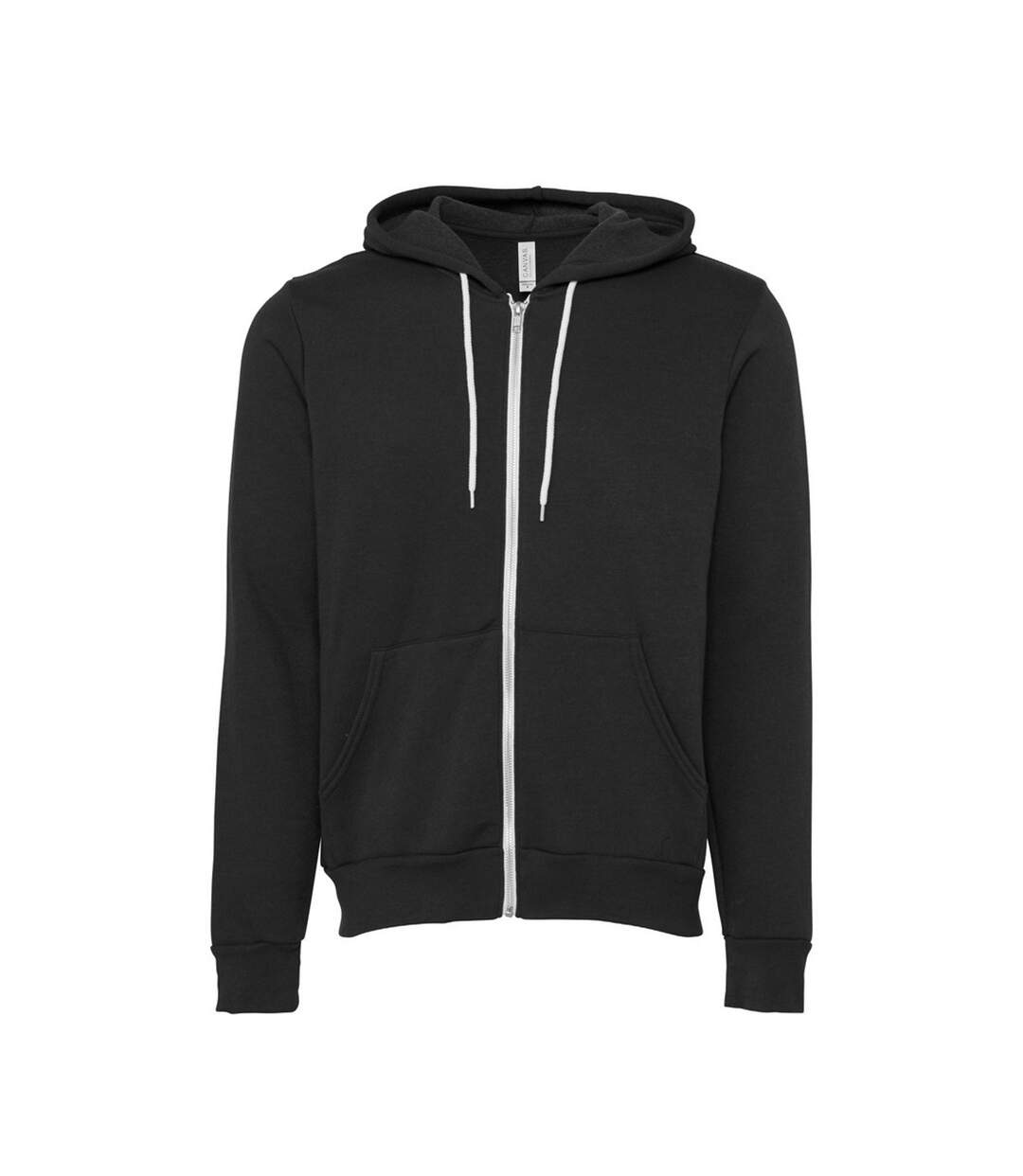 Unisex Adult Polycotton Pullover Hoodie Dark Grey Bella + Canvas-1