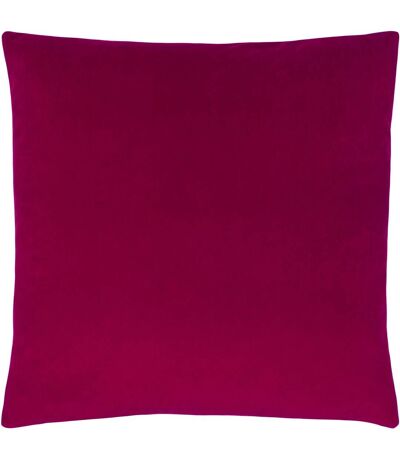 Evans Lichfield Sunningdale Velvet Throw Pillow Cover (Cerise) (50cm x 50cm) - UTRV2270
