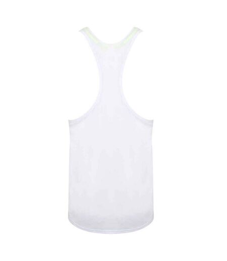 Mens muscle vest top white Tombo