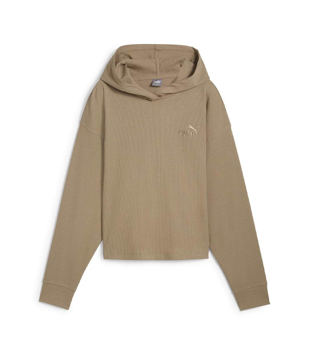 Sweat beige femme puma elevated 682503-1