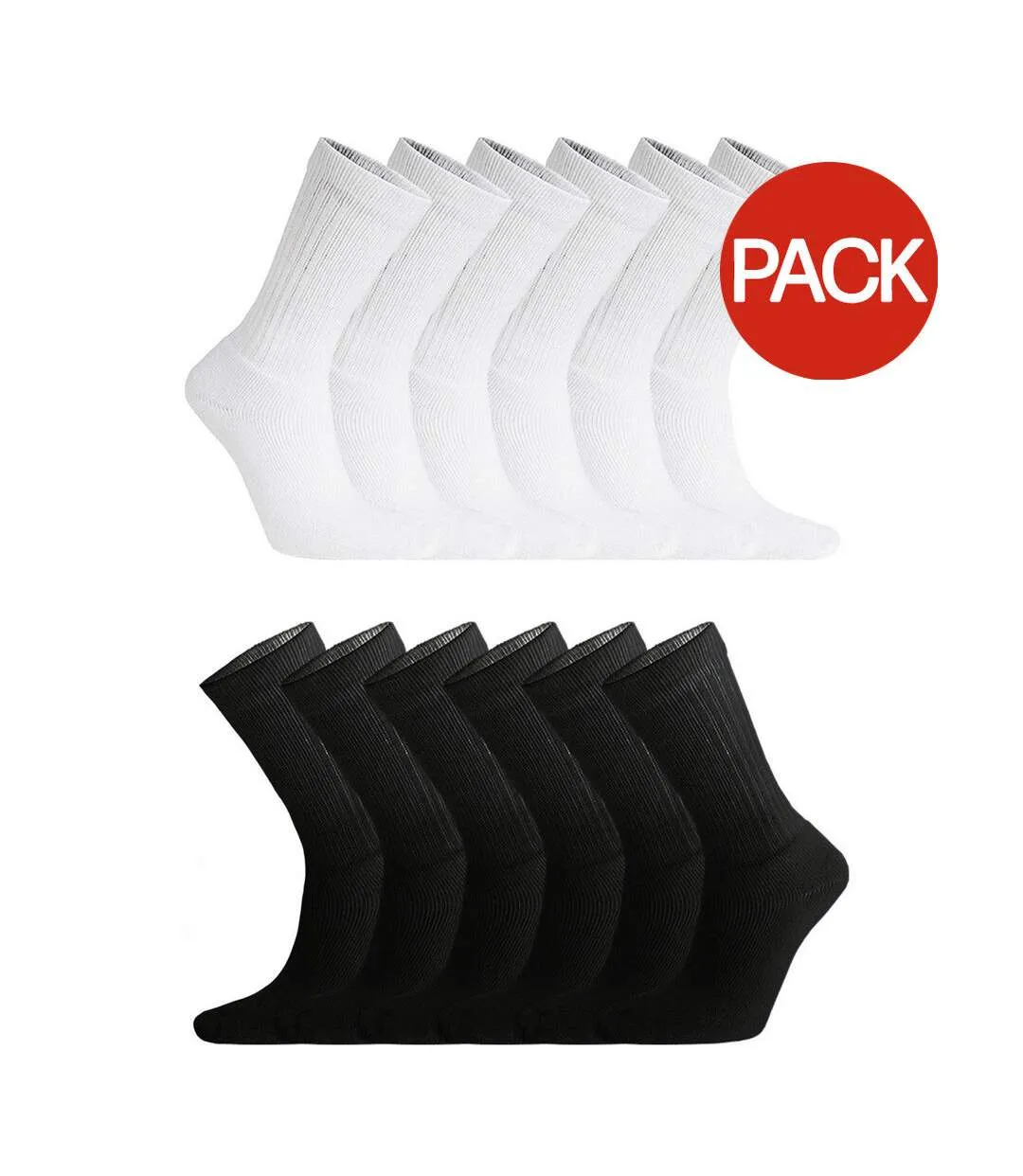 Chaussettes Homme Noir Blanc Soxy-1