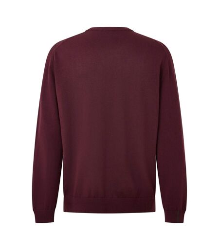 Mens Logo Crew Neck Jumper Burgundy Lacoste