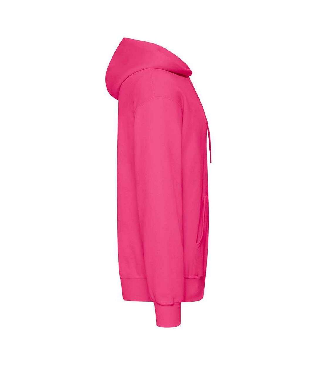 Adults unisex classic hooded sweatshirt fuchsia Fruit of the Loom-3