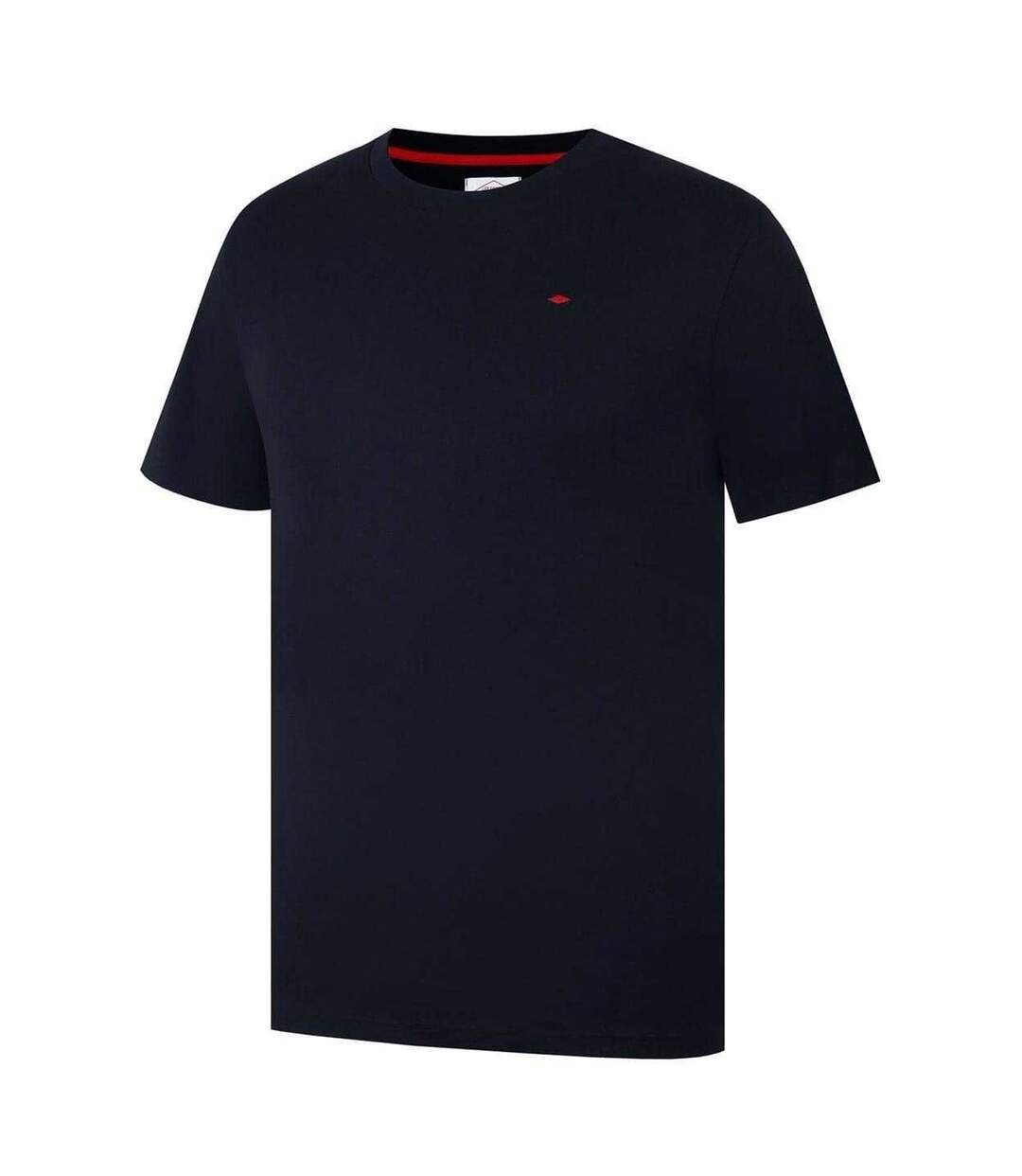 Mens Essentials Small Logo Crew Neck T-shirt Black Lee Cooper-3