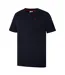Mens Essentials Small Logo Crew Neck T-shirt Black Lee Cooper-3