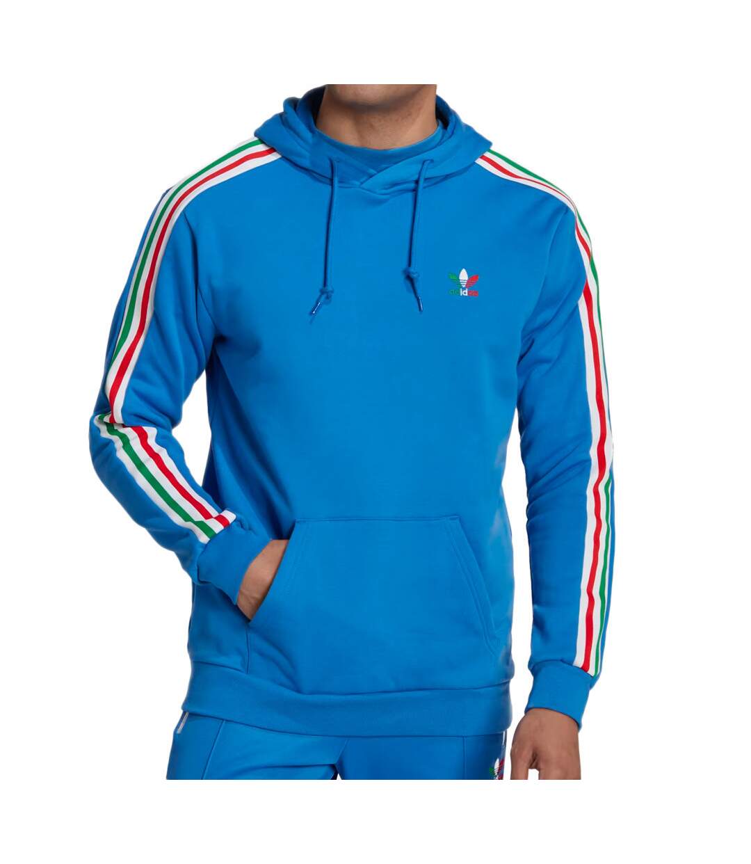 Sweat à capuche Bleu Homme Adidas  Hoodie-1