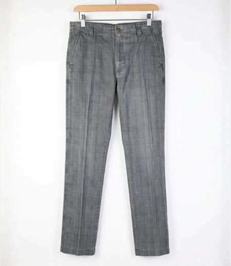WINCHESTER WARD2G — Pantalon à carreaux gris : élégance habillée et coupe droite