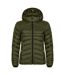 Veste Matelassée Idaho Femme Vert Kaki Clique-1