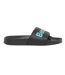 Womens/ladies Calypso Slides Black Bench-1