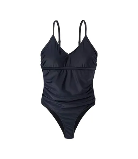 Womens/ladies Zaria One Piece Swimsuit Black Aquawave