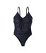 Womens/ladies Zaria One Piece Swimsuit Black Aquawave-2