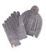 Isotoner Gants femme en maille torsades - doublés polaire