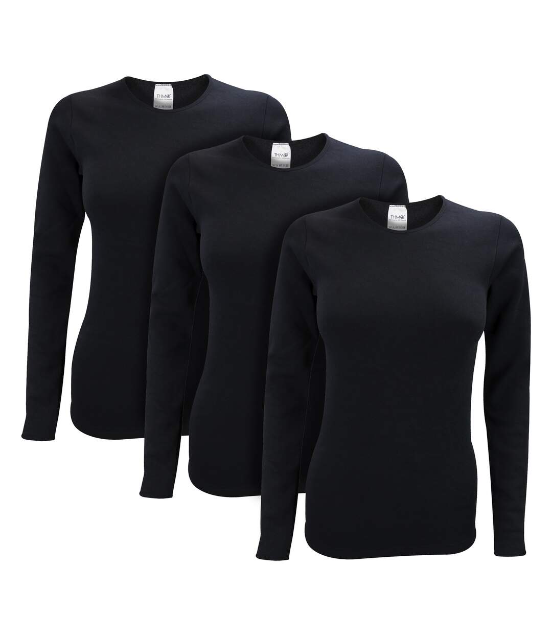3 Pack Ladies Long Sleeved Thermal Top for Winter-1