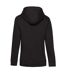 Womens/ladies queen hoodie noir pur B&C