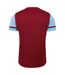 Mens cavelle jersey t-shirt new claret/sky blue Umbro-2