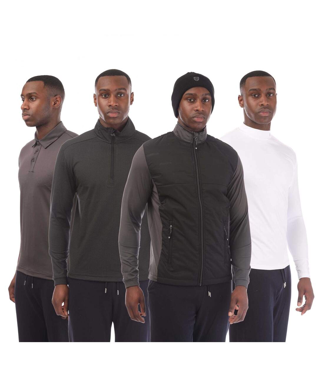 Ensemble Thermique Homme Gris Island Green-1