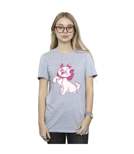 Disney - T-shirt THE ARISTOCATS MARIE - Femme (Gris chiné) - UTBI10388