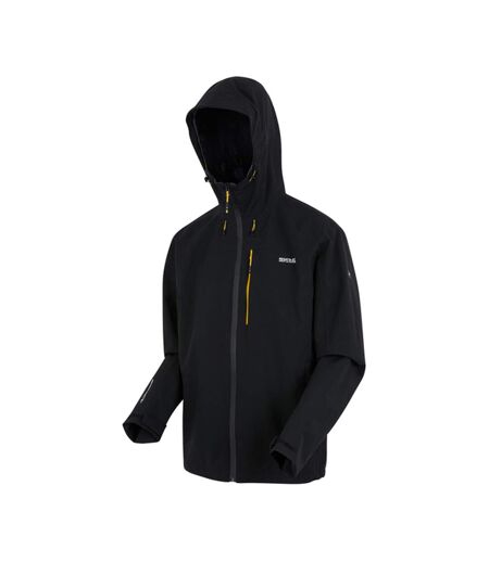 Veste Imperméable Birchdale Homme Noir Jaune Or Regatta