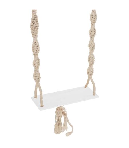 Balançoire en Bois & Coton Boho 264cm Beige