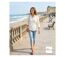Polo MAYFLOWER KF268L blanc à manches 3/4 : le chic naturel en coton-5