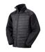 Unisex adult compass softshell padded jacket black Result-1