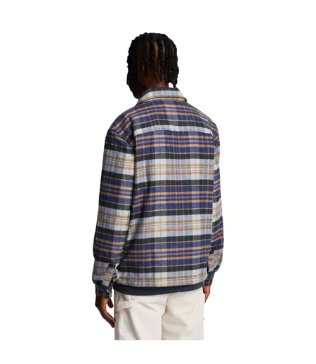 Surchemise Style À Carreaux Homme Bleu Marine Lyle & Scott