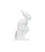 Statue Design Sculpture Kenya 47cm Blanc-2