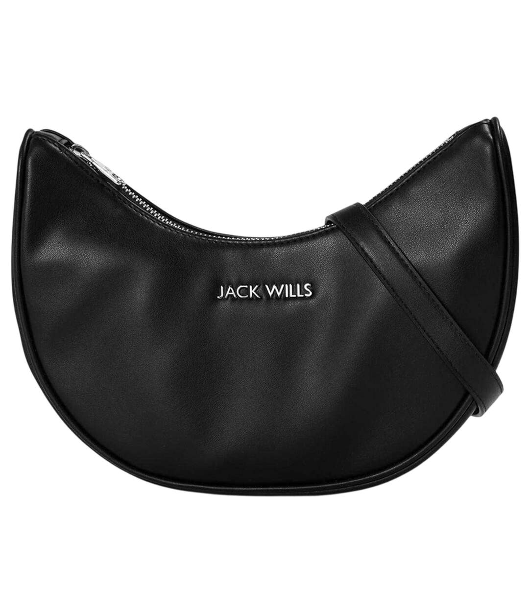Womens/ladies Structured Casual Hobo Bag One Size Black Jack Wills-1
