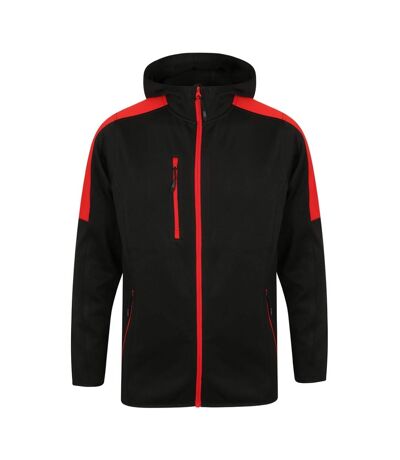 Finden & Hales Mens Type IIR BFE Active Soft Shell Jacket (Black/Red)