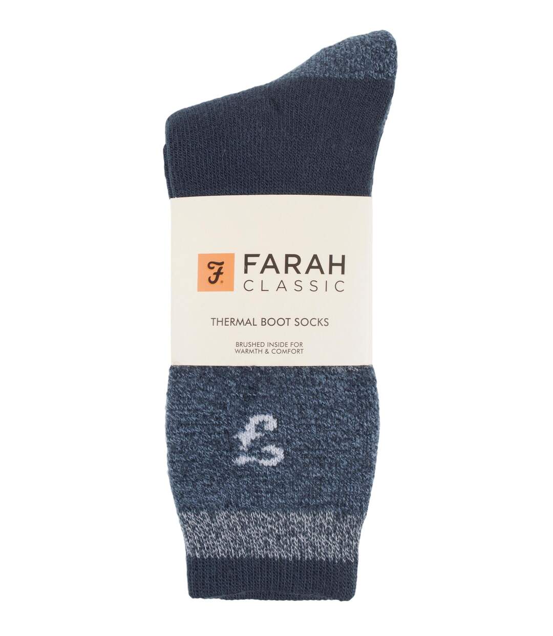 Farah - 2 Paires Homme Hiver Chaudes Polaire Chaussettes avec Fantaisie Rayées