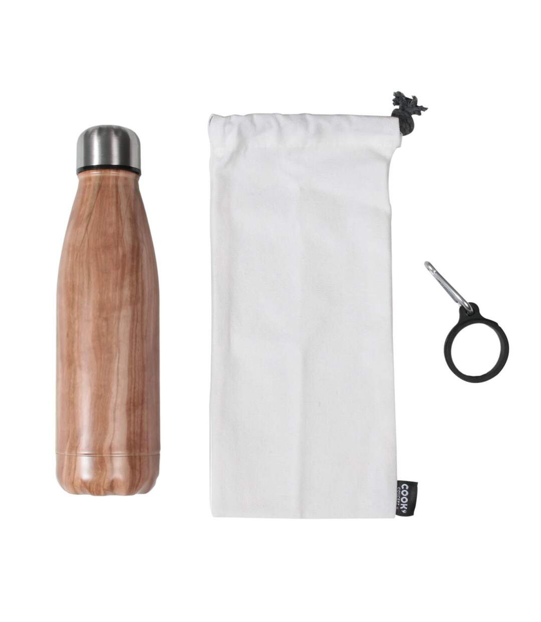 Coffret Bouteille Isotherme Conga 25cm Naturel-1