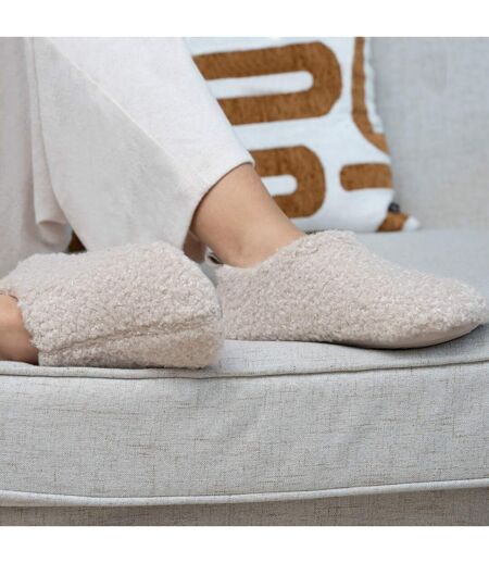 Isotoner Chaussons extra-light Bottillons femme sherpa, semelle antidérapante
