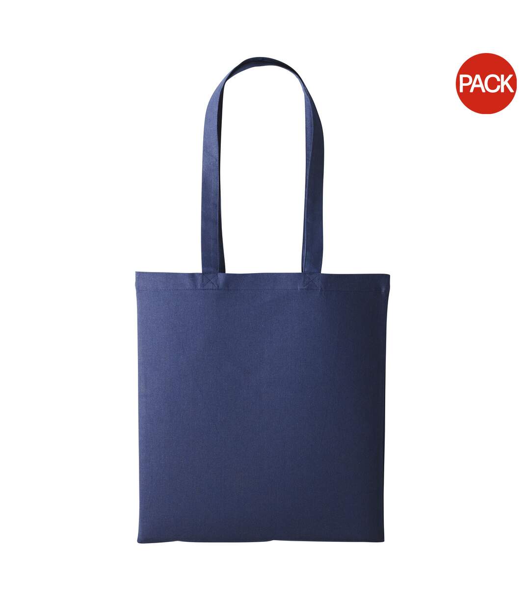 Lot de 2  sacs de courses unis taille unique bleu marine Nutshell-1