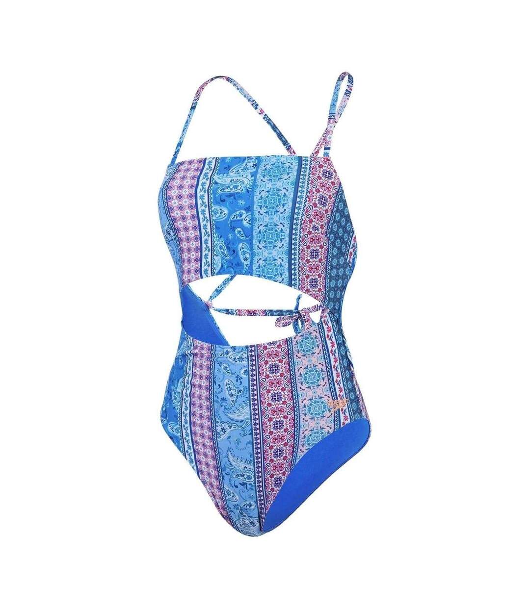 Maillot De Bain 1 Pièce Natation Motif/style Cachemire Femme Bleu Rose Speedo-2