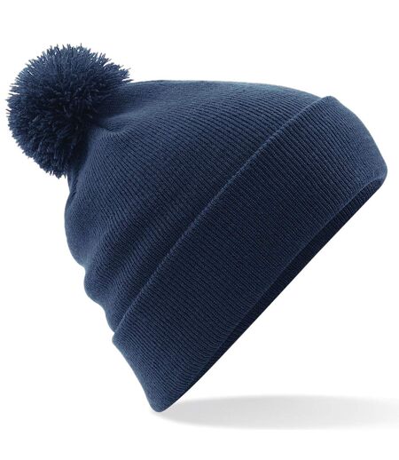 Bonnet avec pompon adulte unisexe bleu marine Beechfield