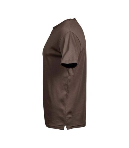 Tee Jays Mens Interlock Short Sleeve T-Shirt (Chocolate) - UTBC3311